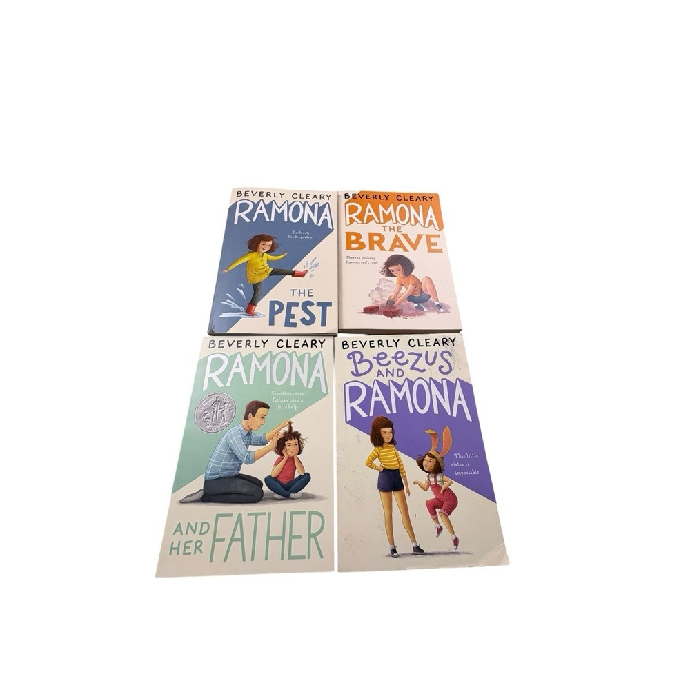 Beverly Cleary Ramona Chapter Books Lot of 4 Kids Paperback Books